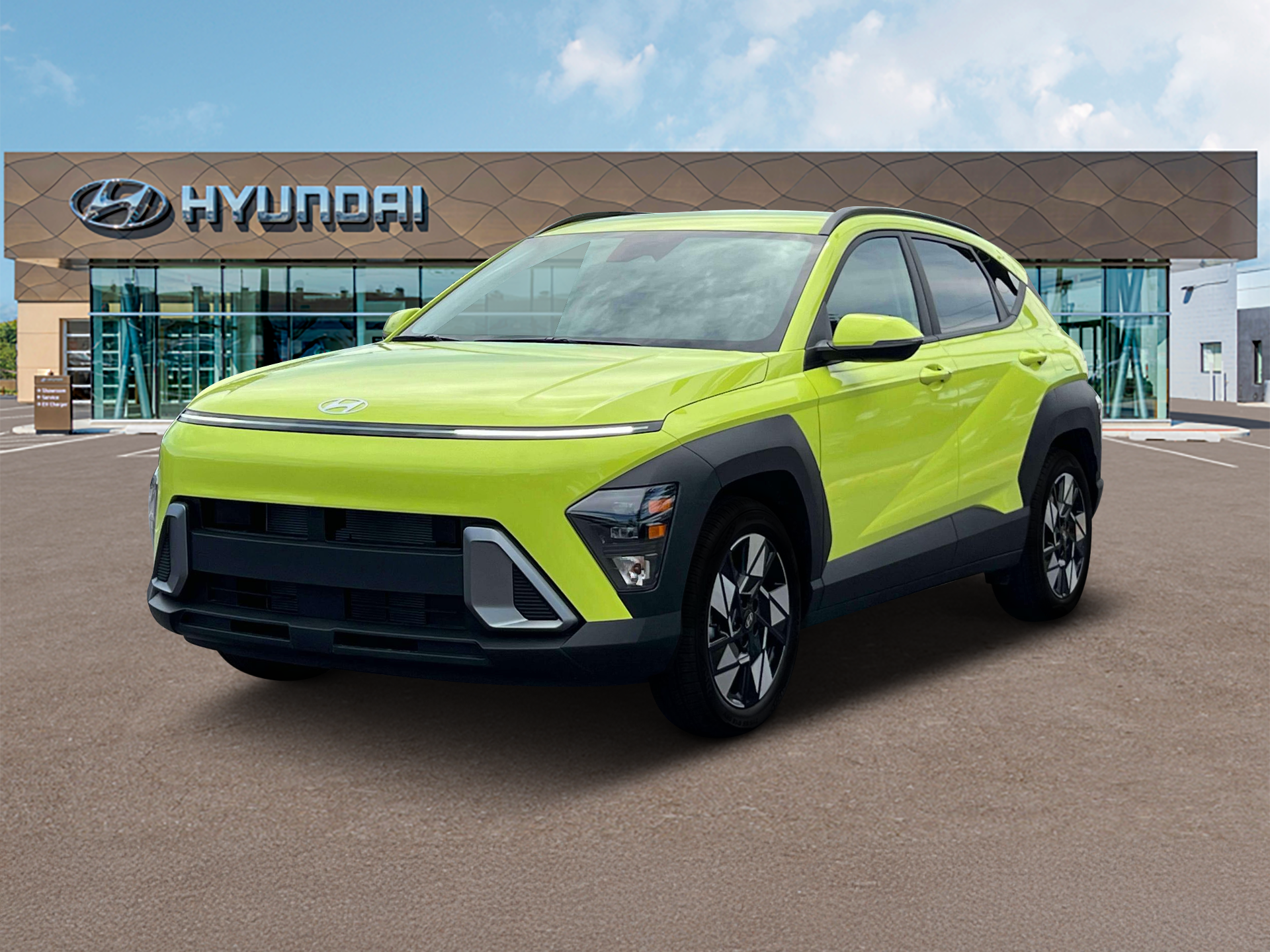 New 2024 Yellow Hyundai SEL FWD image 1