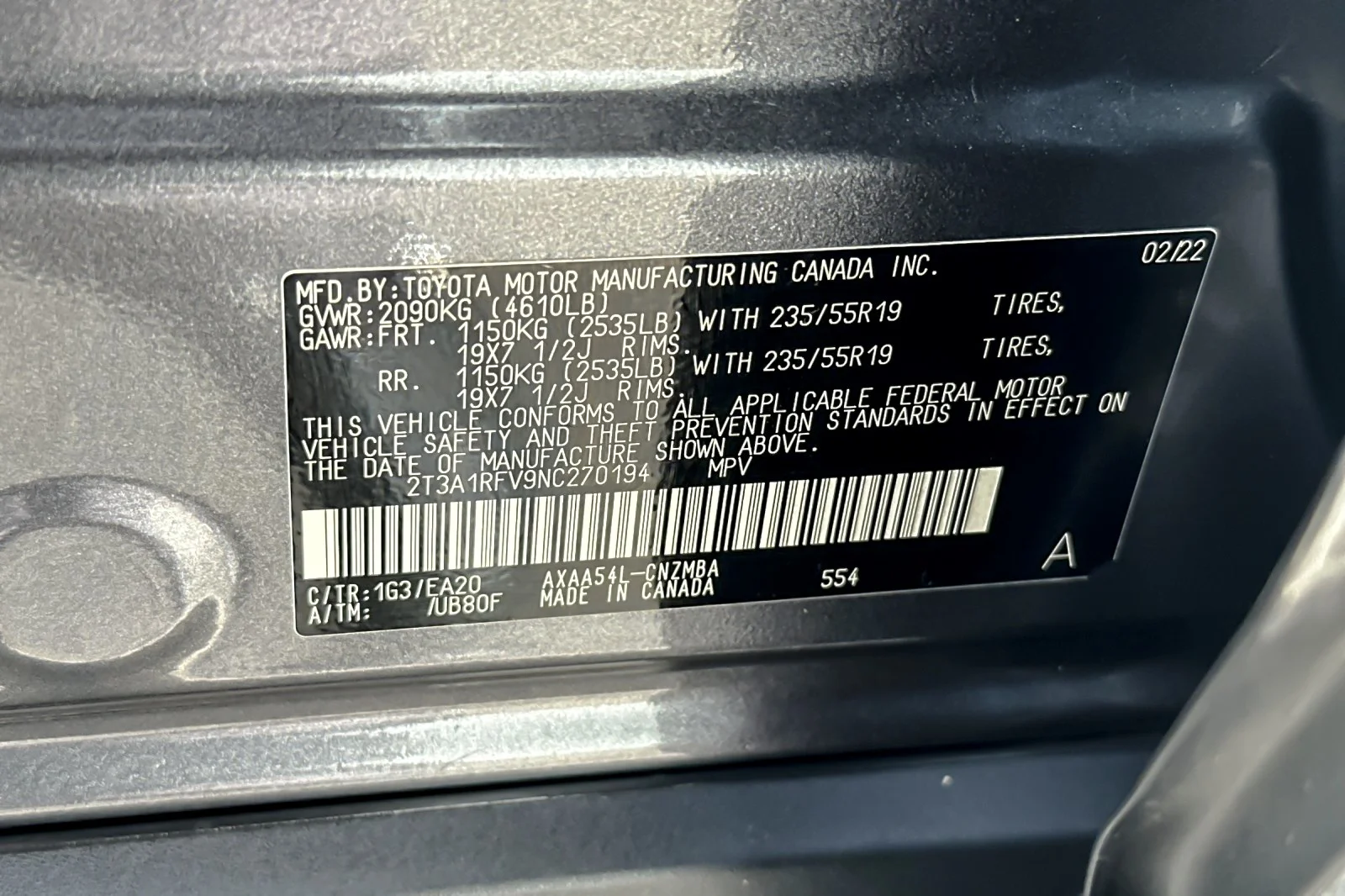 Certified Used 2022 MAGNETIC GRAY Toyota XLE Premium image 27
