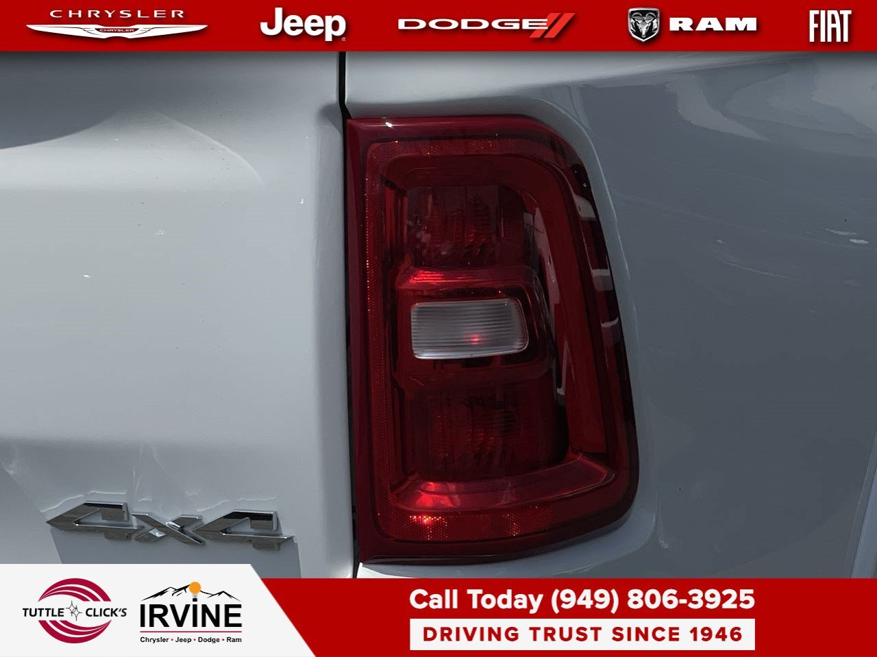 New 2026 Bright White Clear-Coat Exterior Paint RAM Big Horn image 9