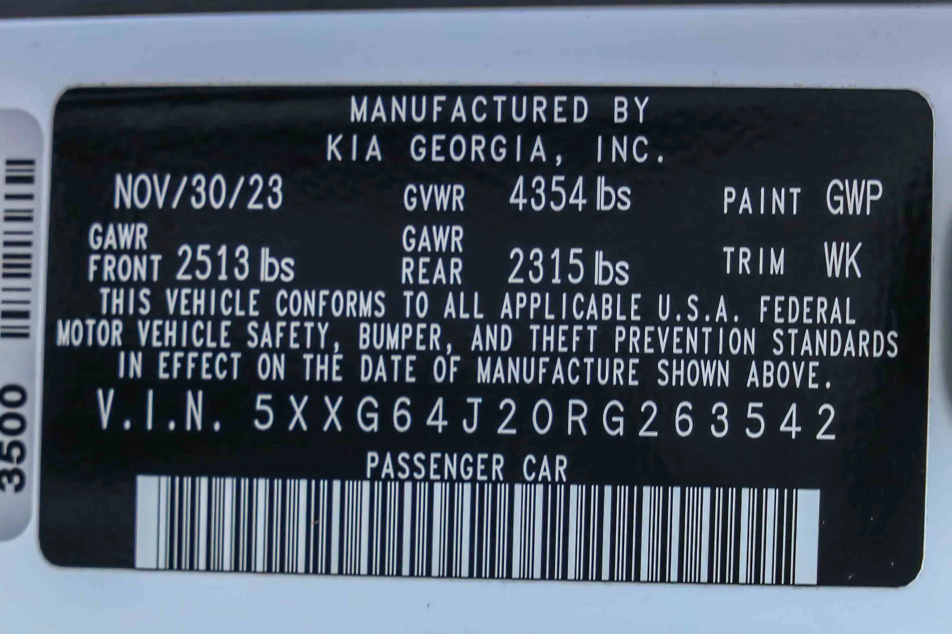 Certified Used 2024 Glacial White Pearl Kia GT-Line image 30