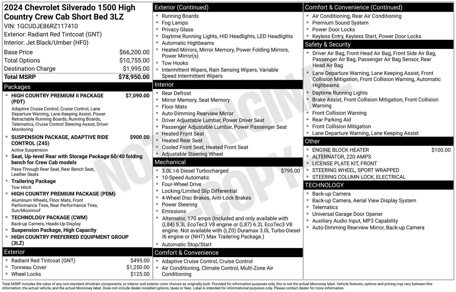 Used 2024 Red Chevrolet High Country image 36