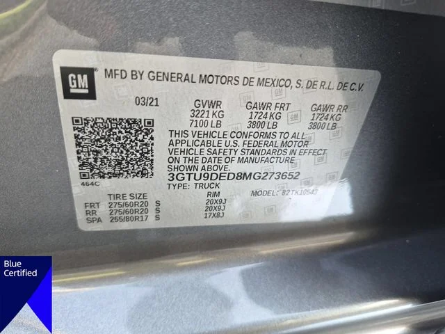 Used 2021 Gray GMC SLT image 39