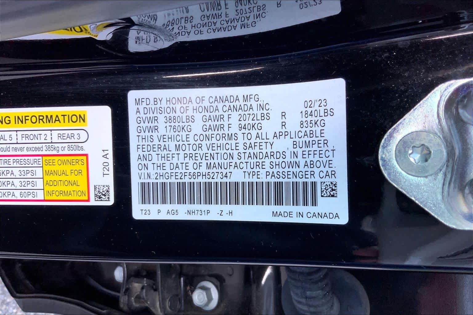 Used 2023 Crystal Black Pearl Honda Sport image 34
