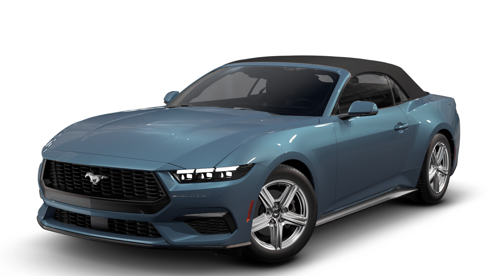 New 2026 Vapor Blue Metallic Ford EcoBoost® Premium Convertible image 1