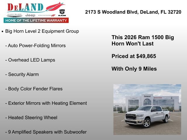 New 2026 Bright White Clear-Coat Exterior Paint RAM Big Horn/Lone Star image 24