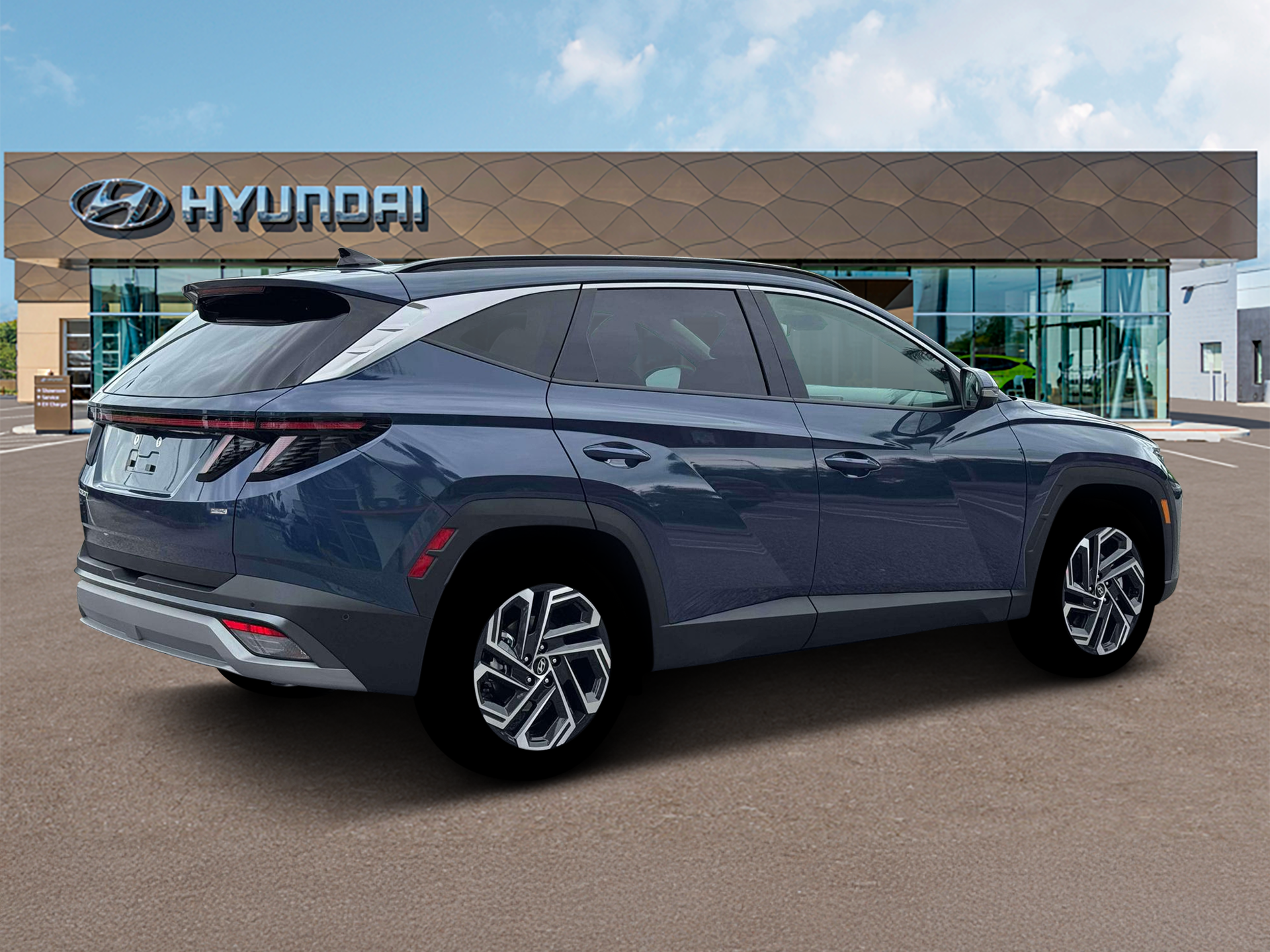 New 2026 Blue Hyundai Limited AWD image 8