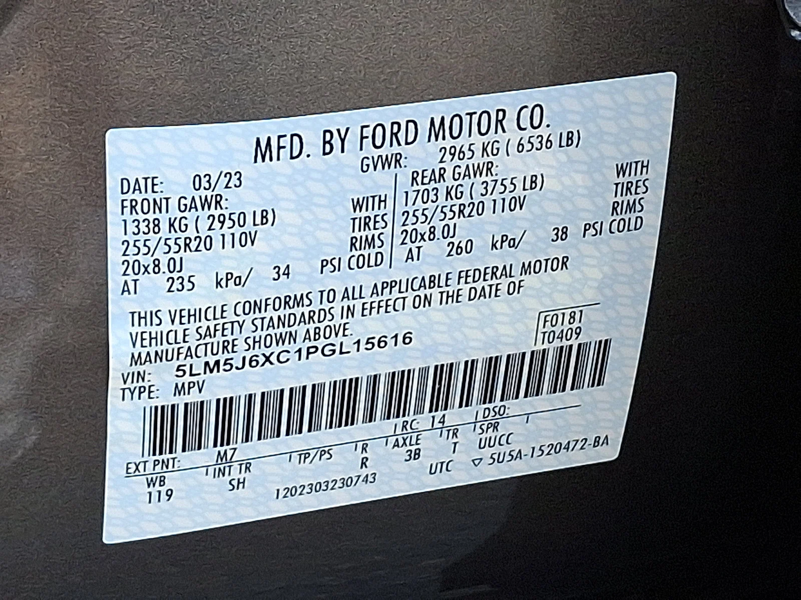 Used 2023 GRAY Lincoln Standard image 27