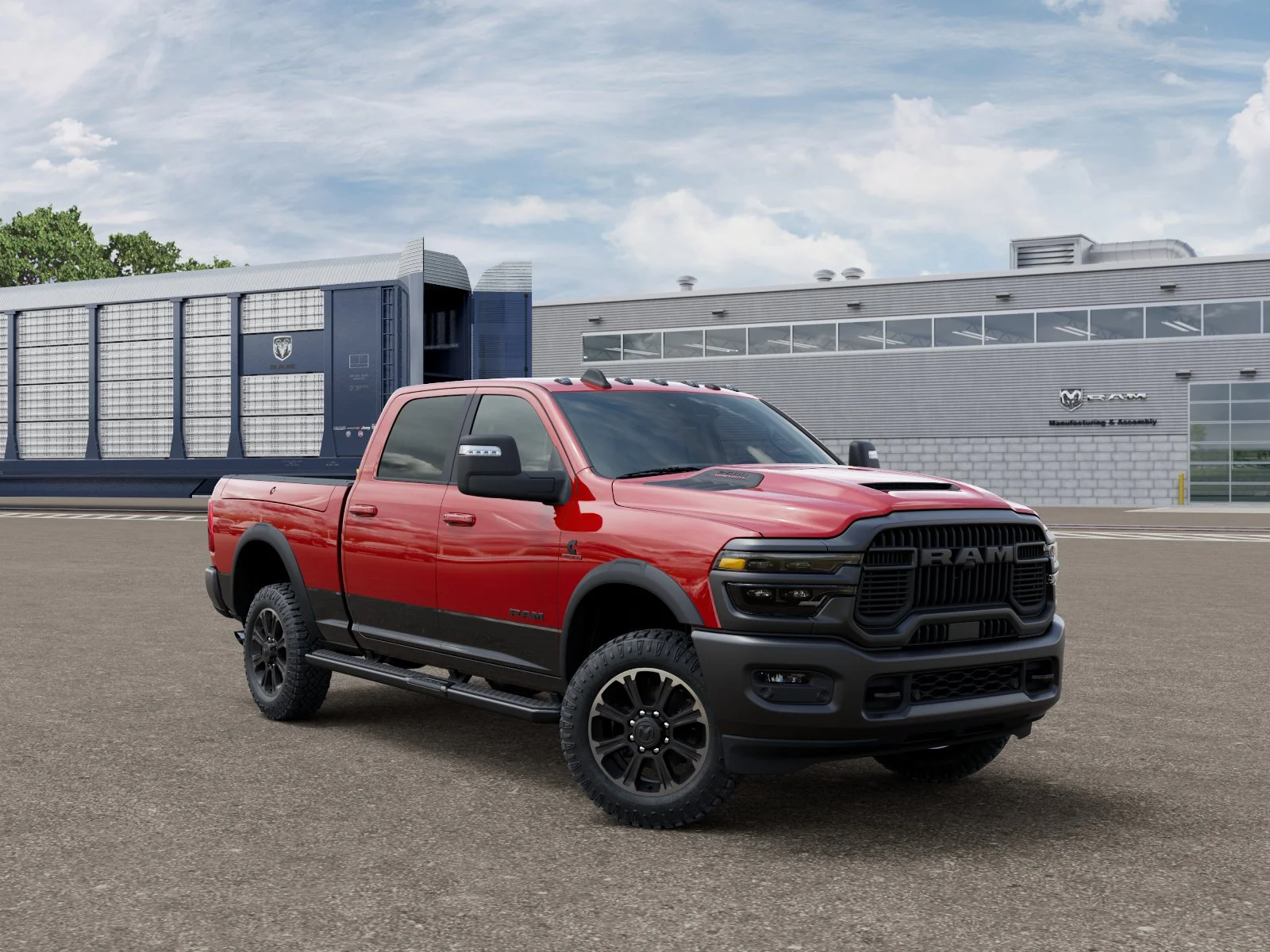 New 2026 Flame Red Clear-Coat Exterior Paint RAM Rebel image 30