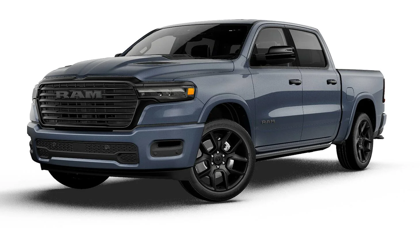New 2027 Forged Blue Metallic Exterior Paint RAM Laramie image 27