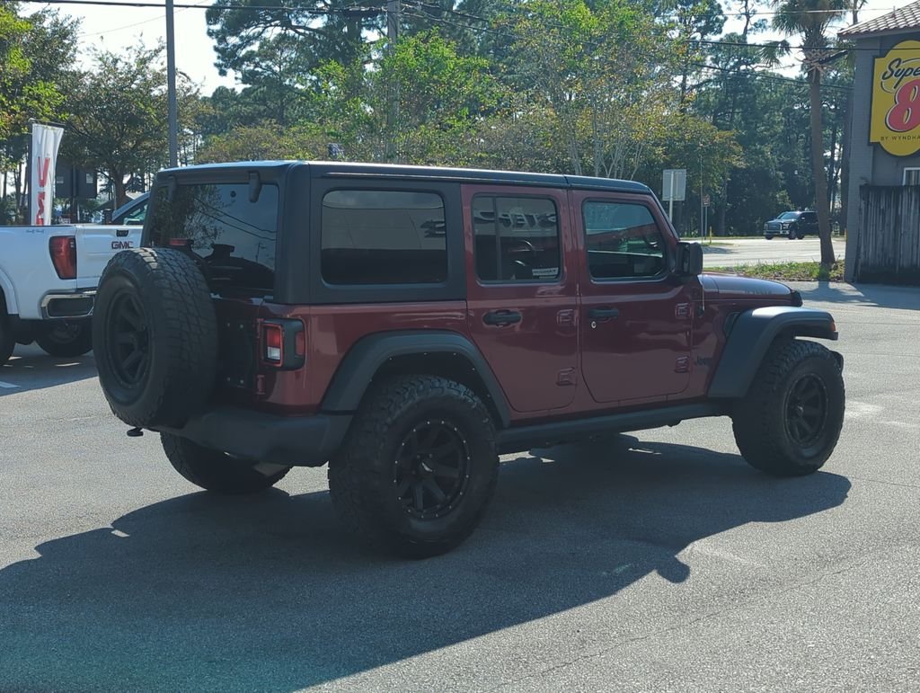 Used 2021 Red Jeep Unlimited Willys image 6