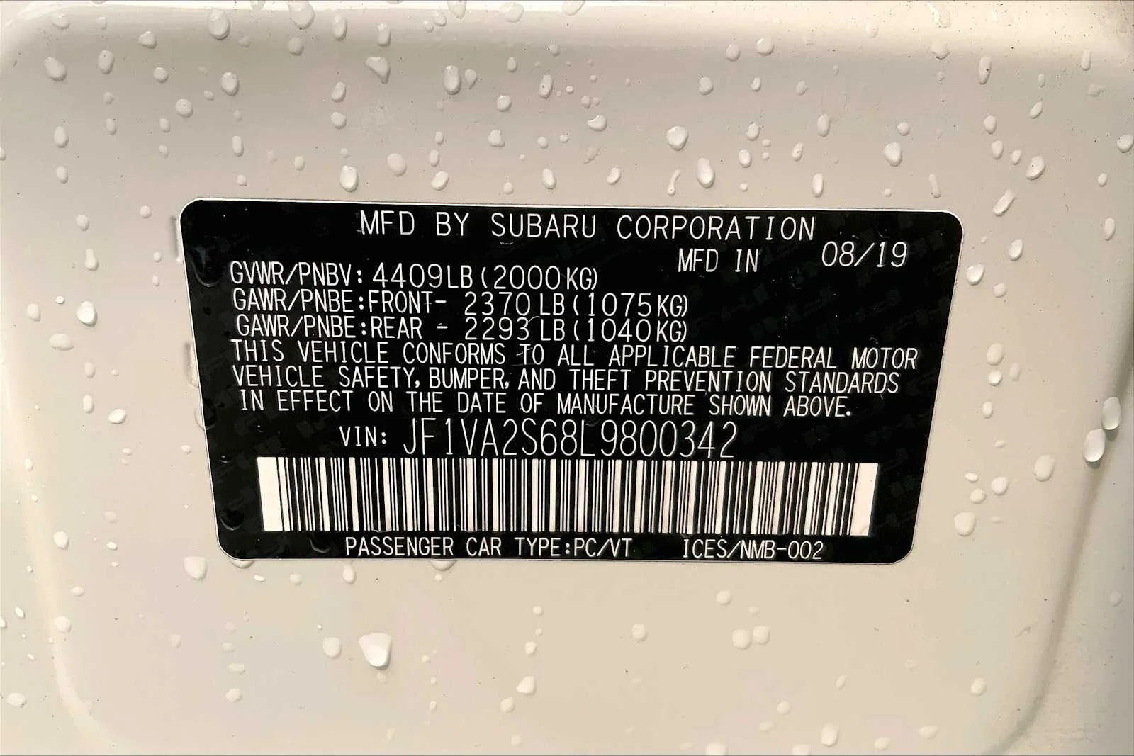 Used 2020 Crystal White Pearl Subaru STI image 33