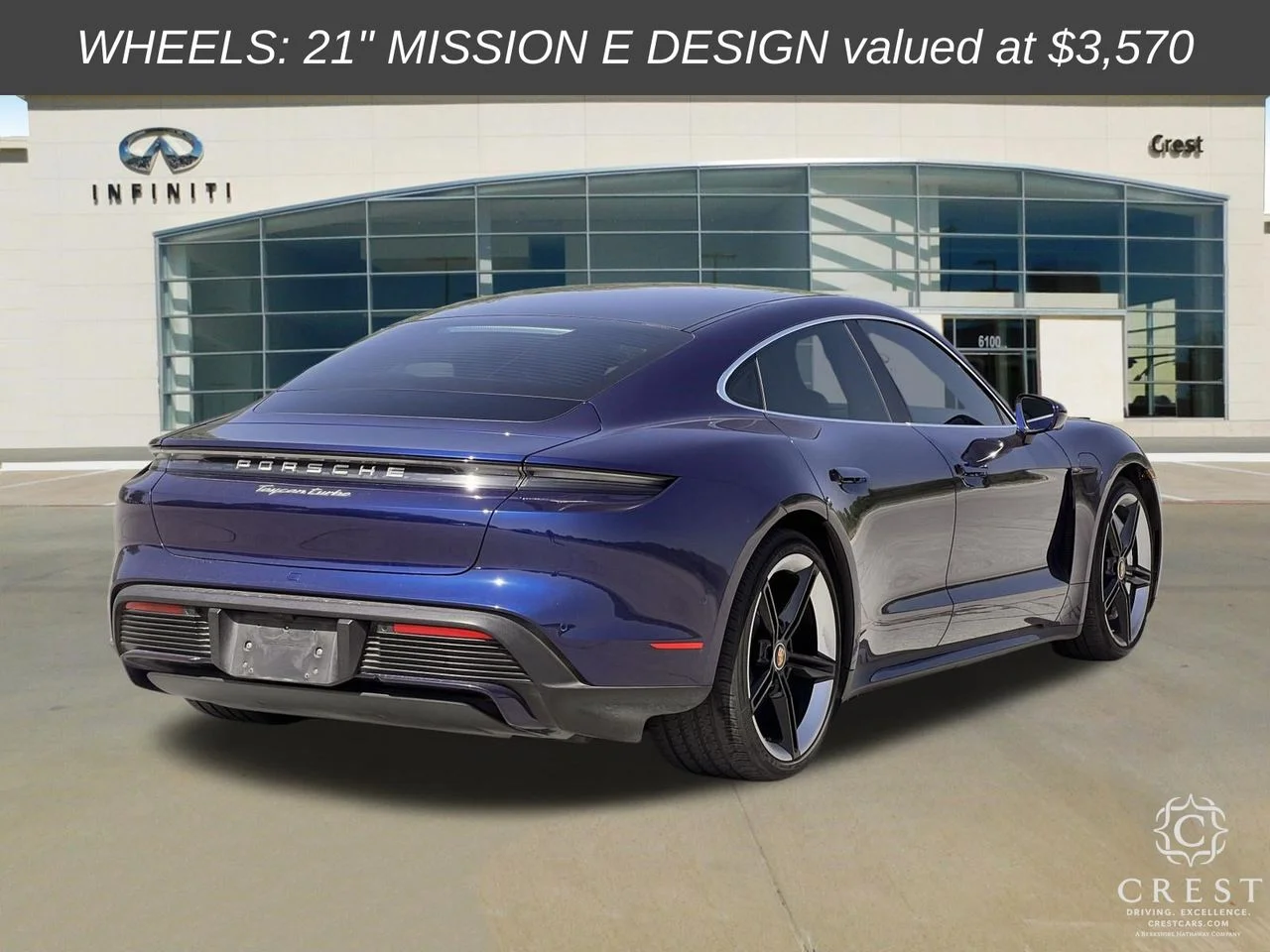 Used 2020 Gentian Blue Metallic Porsche Turbo image 3