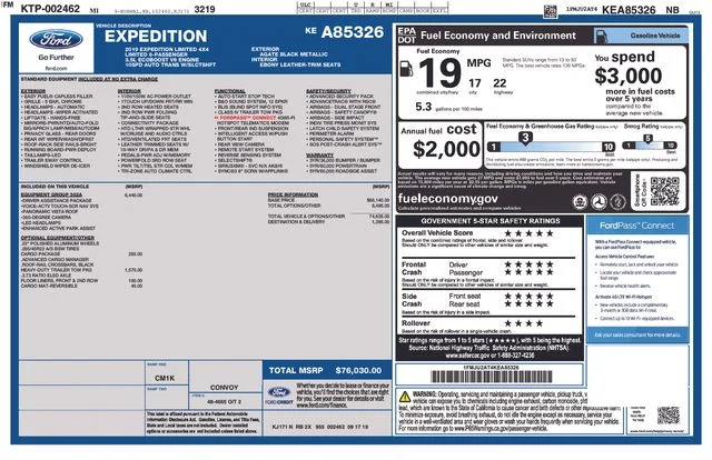 Used 2019 Black Ford Limited image 7