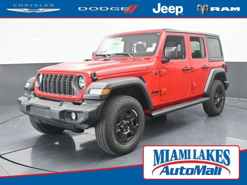 New 2026 Firecracker Red Clearcoat Jeep Sport image 1