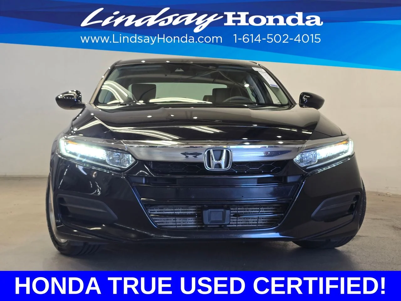 Certified Used 2019 Crystal Black Pearl Honda LX image 2