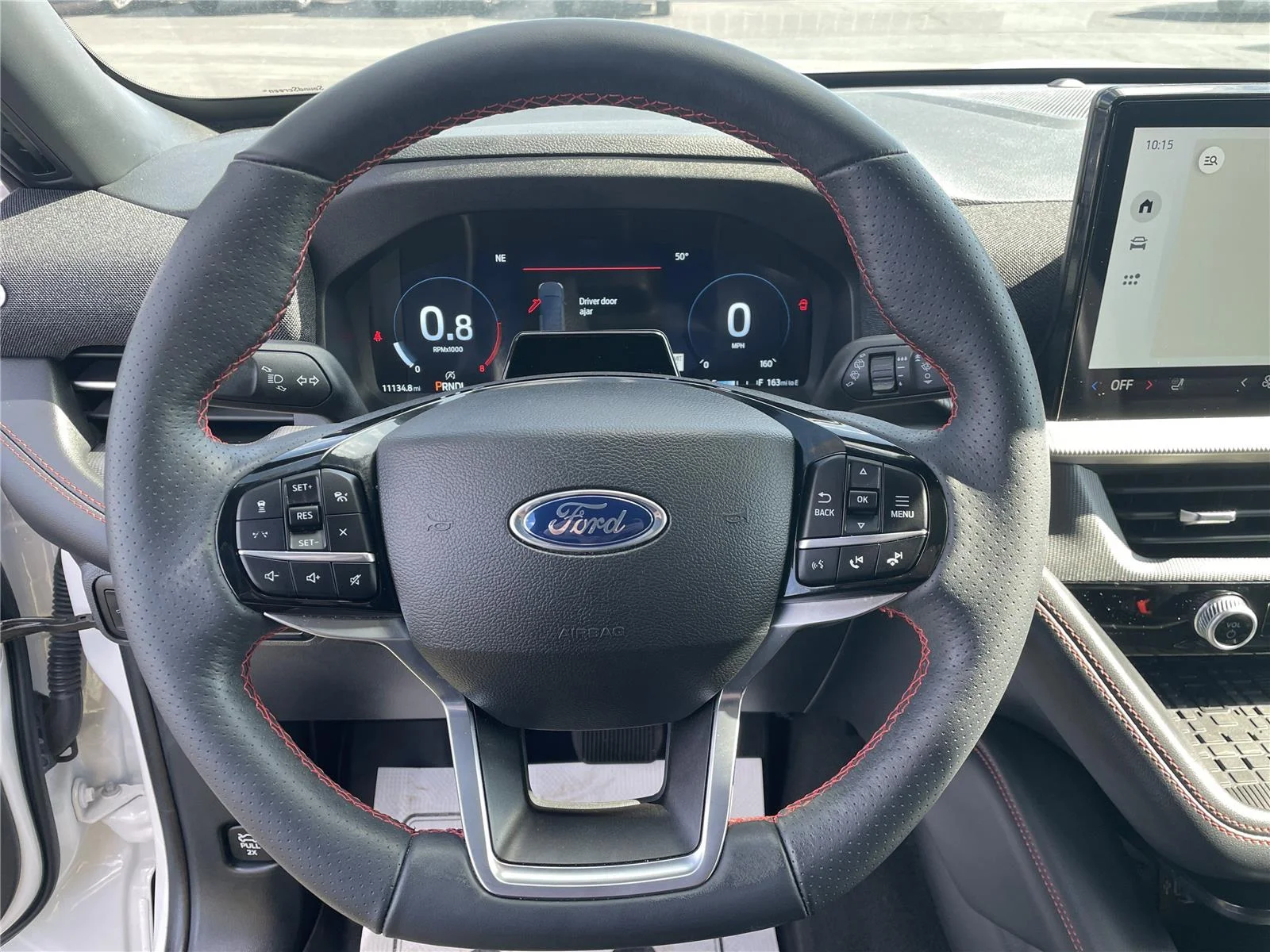Used 2025 Star White Metallic Tri-Coat Ford ST-Line image 14