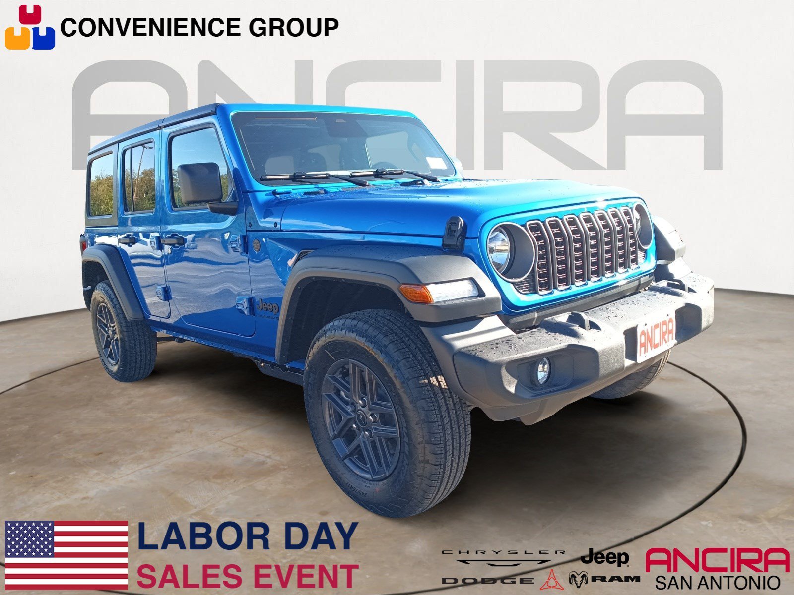 New 2026 Hydro Blue Pearlcoat Jeep Sport S image 1