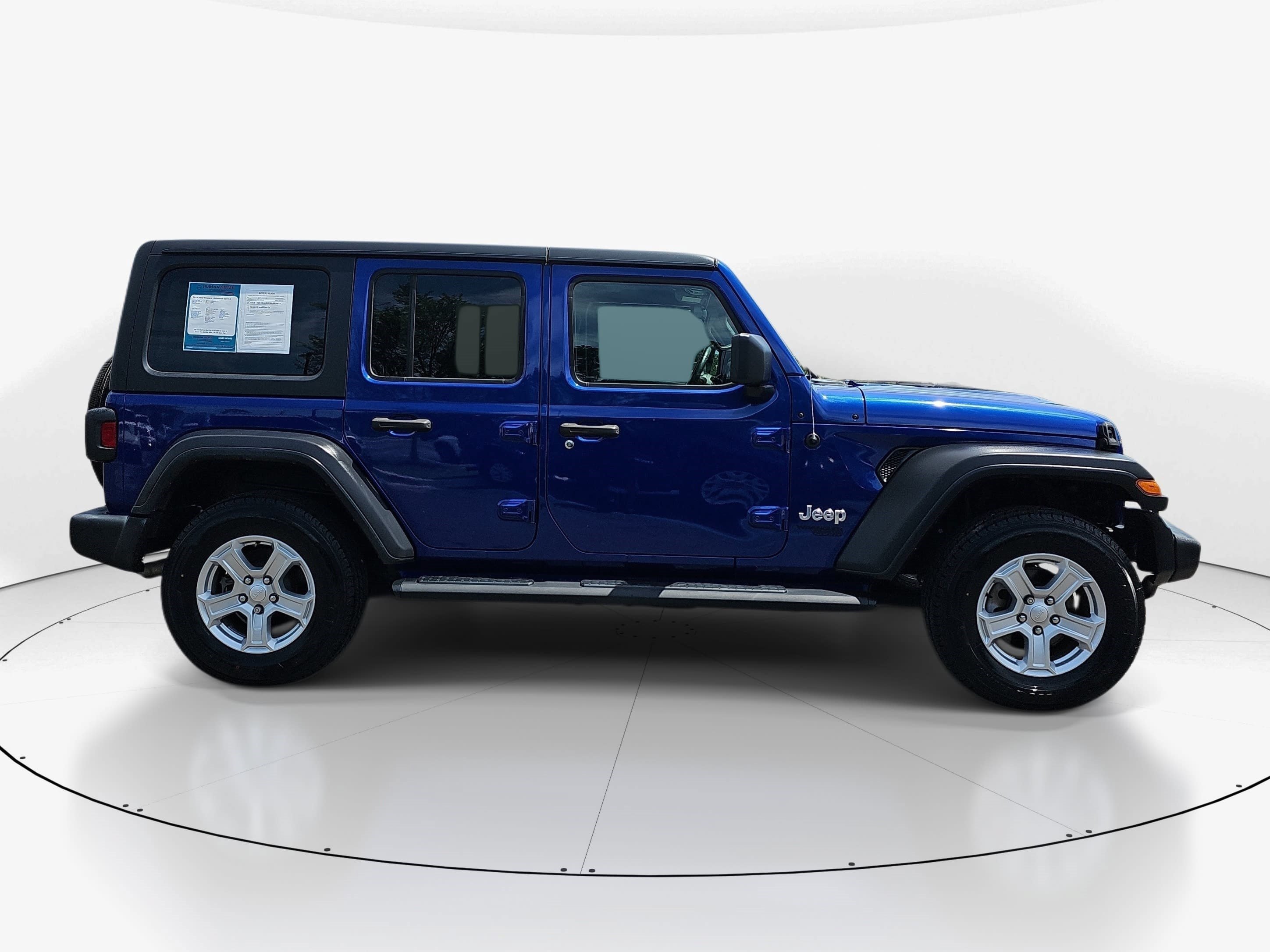 Used 2019 Ocean Blue Metallic Clearcoat Jeep Sport S image 2