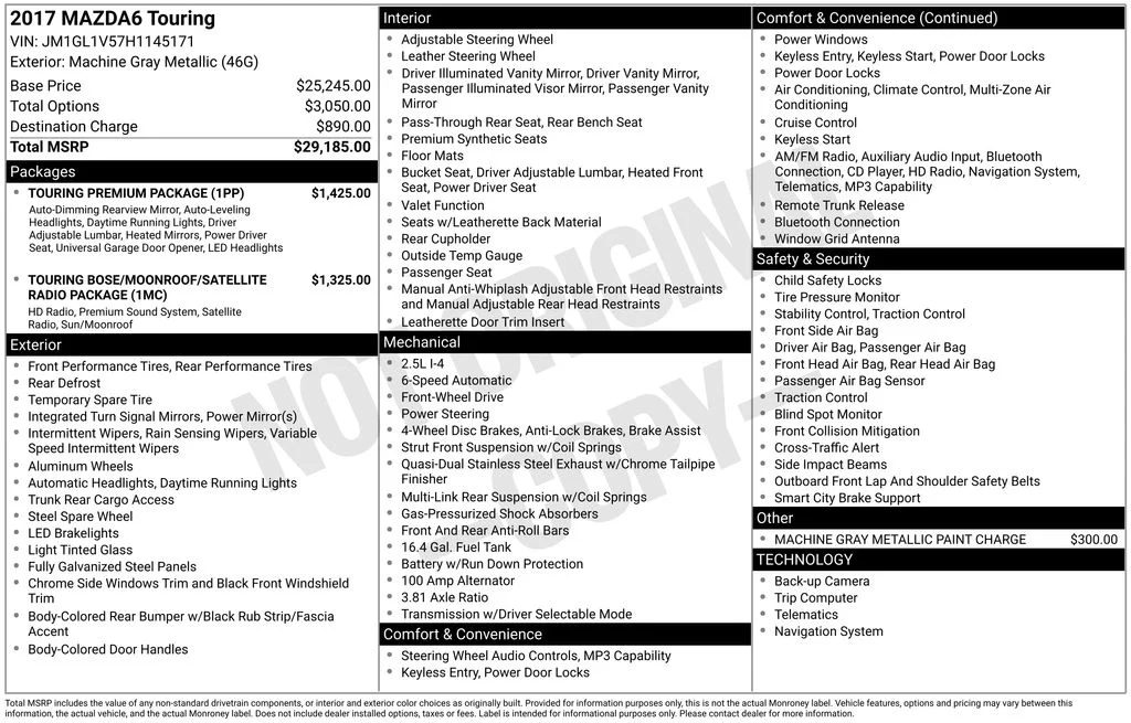Used 2017 Gray Mazda Touring image 6