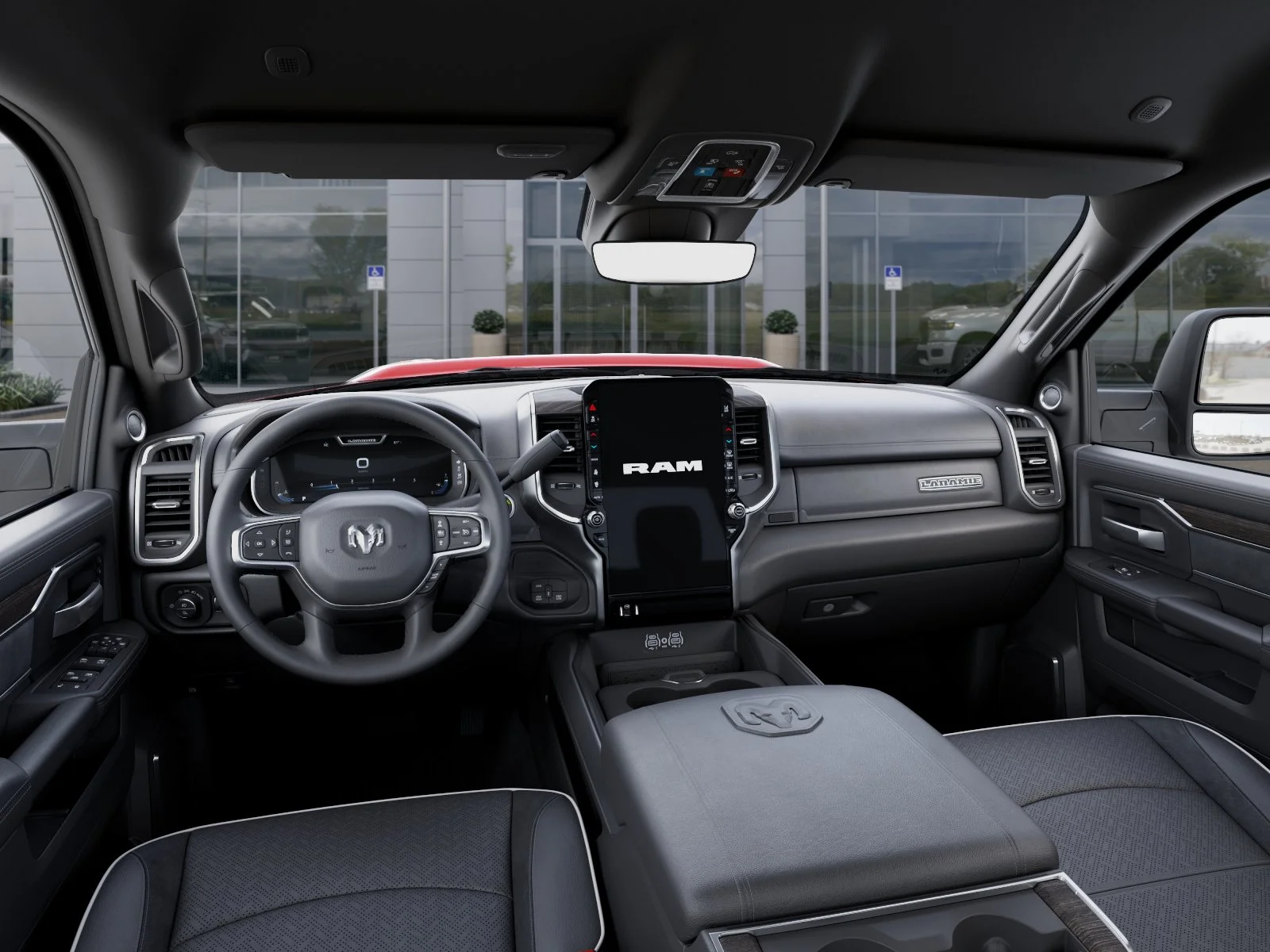 New 2027 Molten Red Pearl-Coat Exterior Paint RAM Laramie image 40