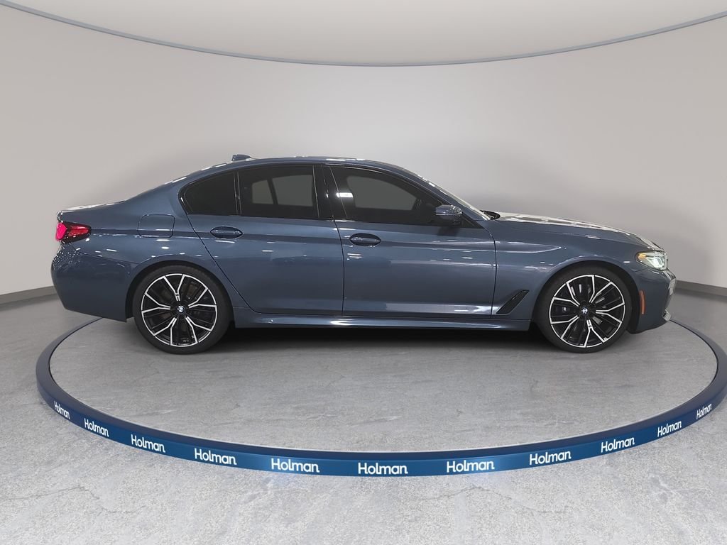 Certified Used 2023 Arctic Race Blue metallic BMW 540i image 4