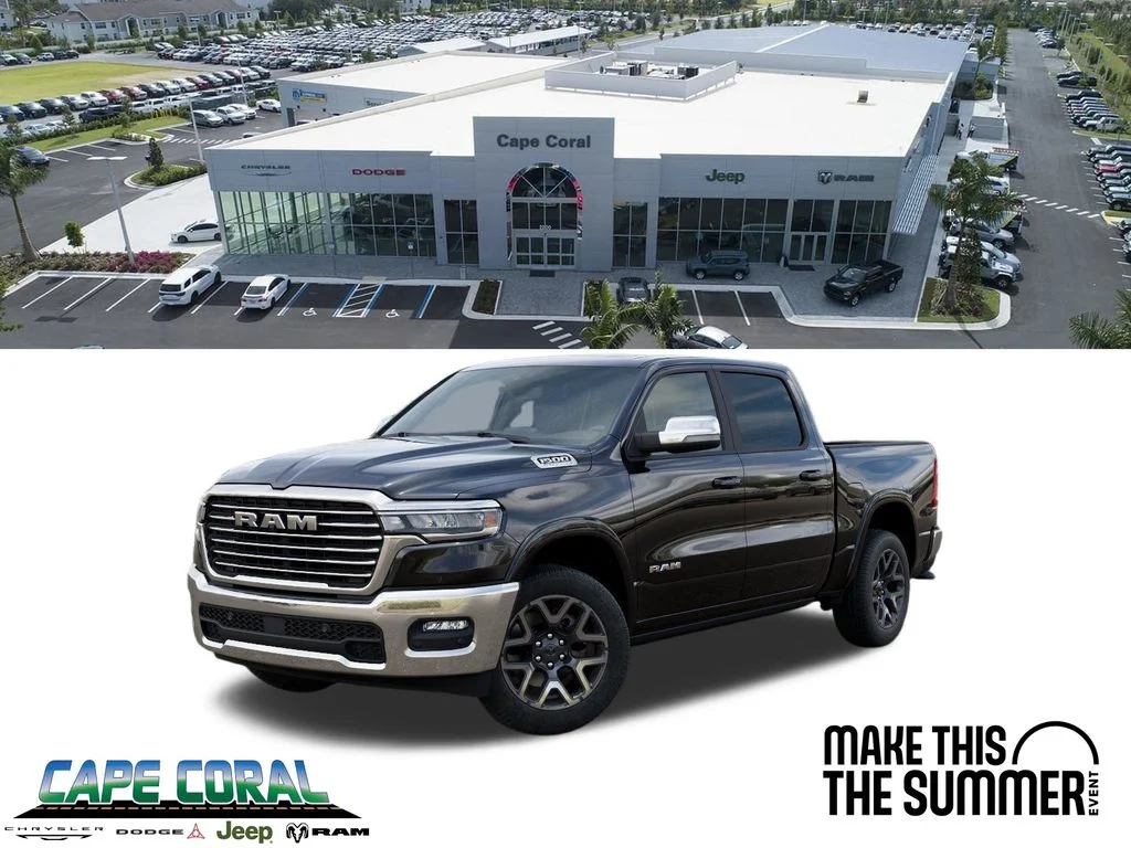New 2026 Diamond Black Crystal Pearl-Coat Exterior Paint RAM Laramie image 1