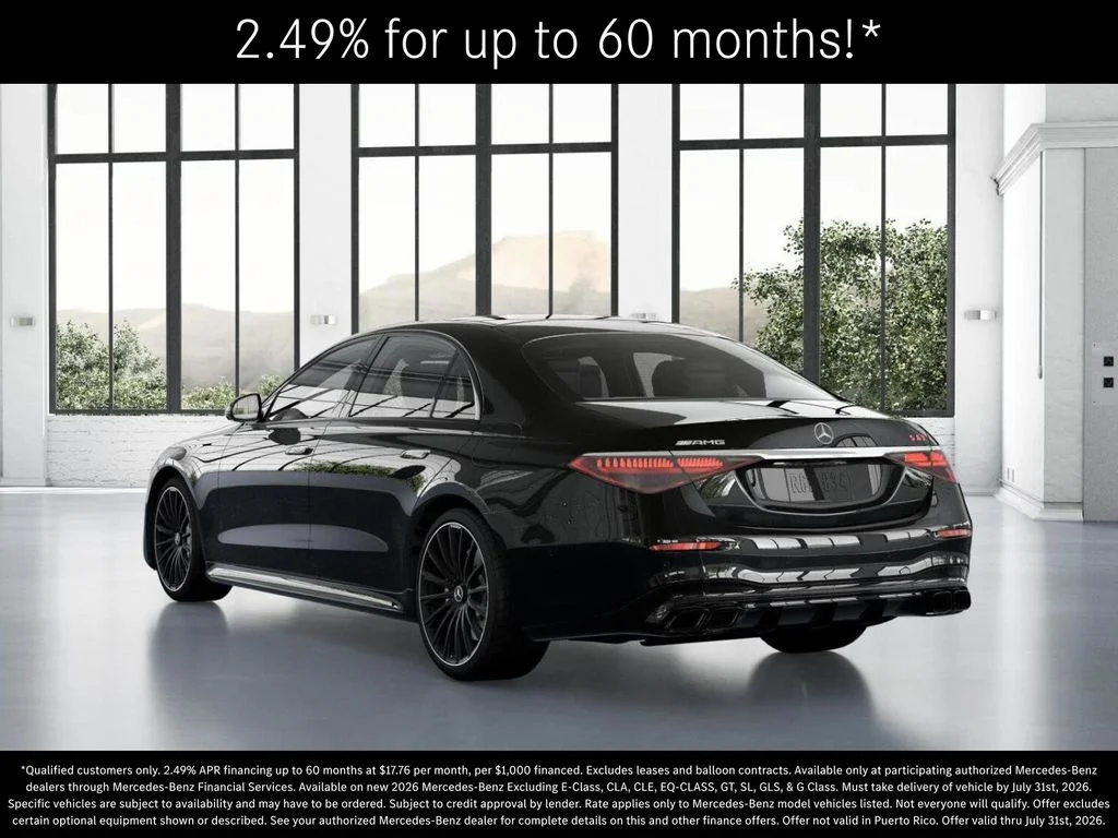 New 2026 Obsidian Black Metallic Mercedes-Benz AMG® S 63 E 4MATIC Sedan image 28