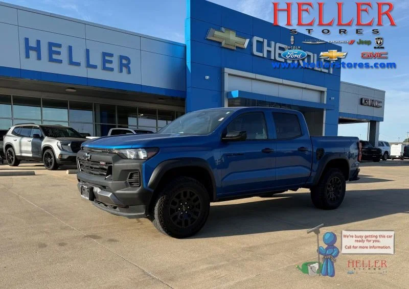 Used 2023 Glacier Blue Metallic Chevrolet Trail Boss image 1
