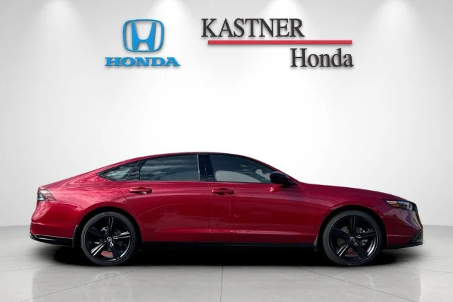 New 2026 Radiant Red Metallic Honda Sport-L Hybrid image 3