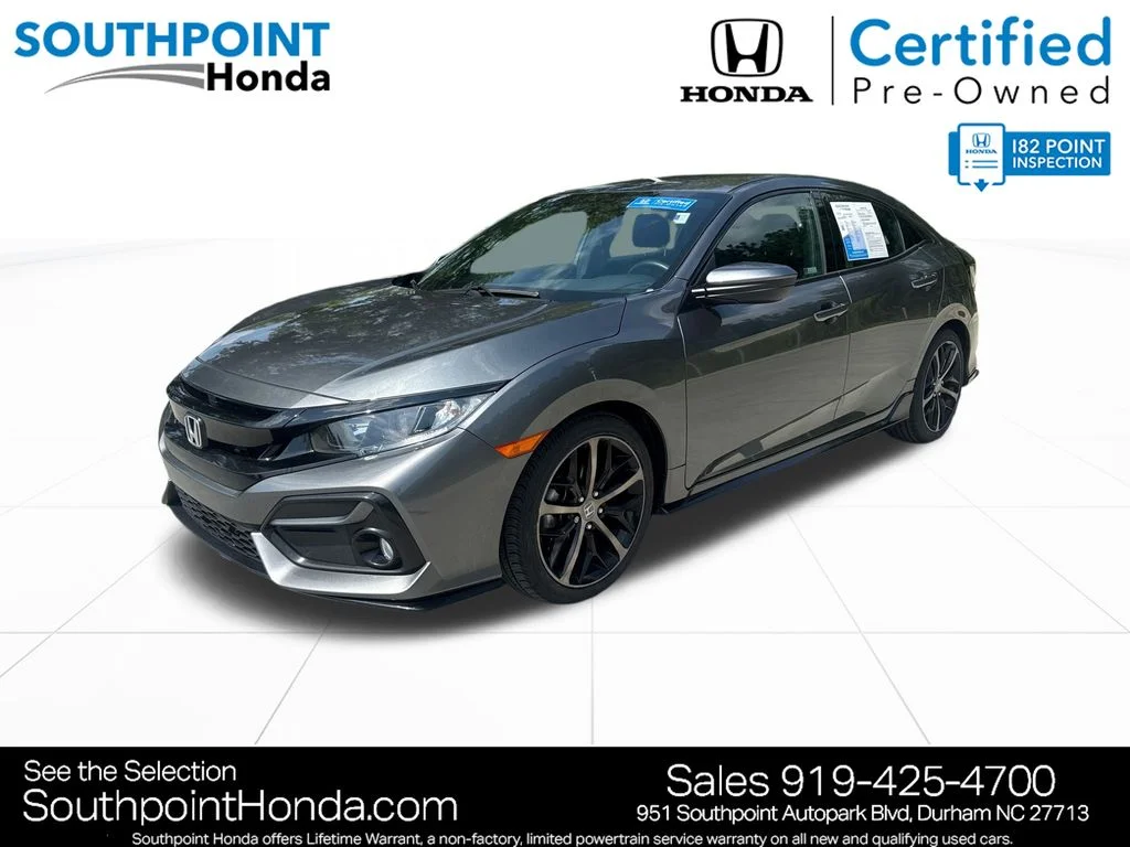 Certified Used 2021 Modern Steel Metallic Honda Sport image 3