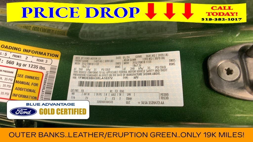 Certified Used 2024 Green Metallic Ford Outer Banks image 45