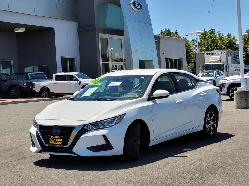 Certified Used 2021 Cloud White Nissan SV image 8