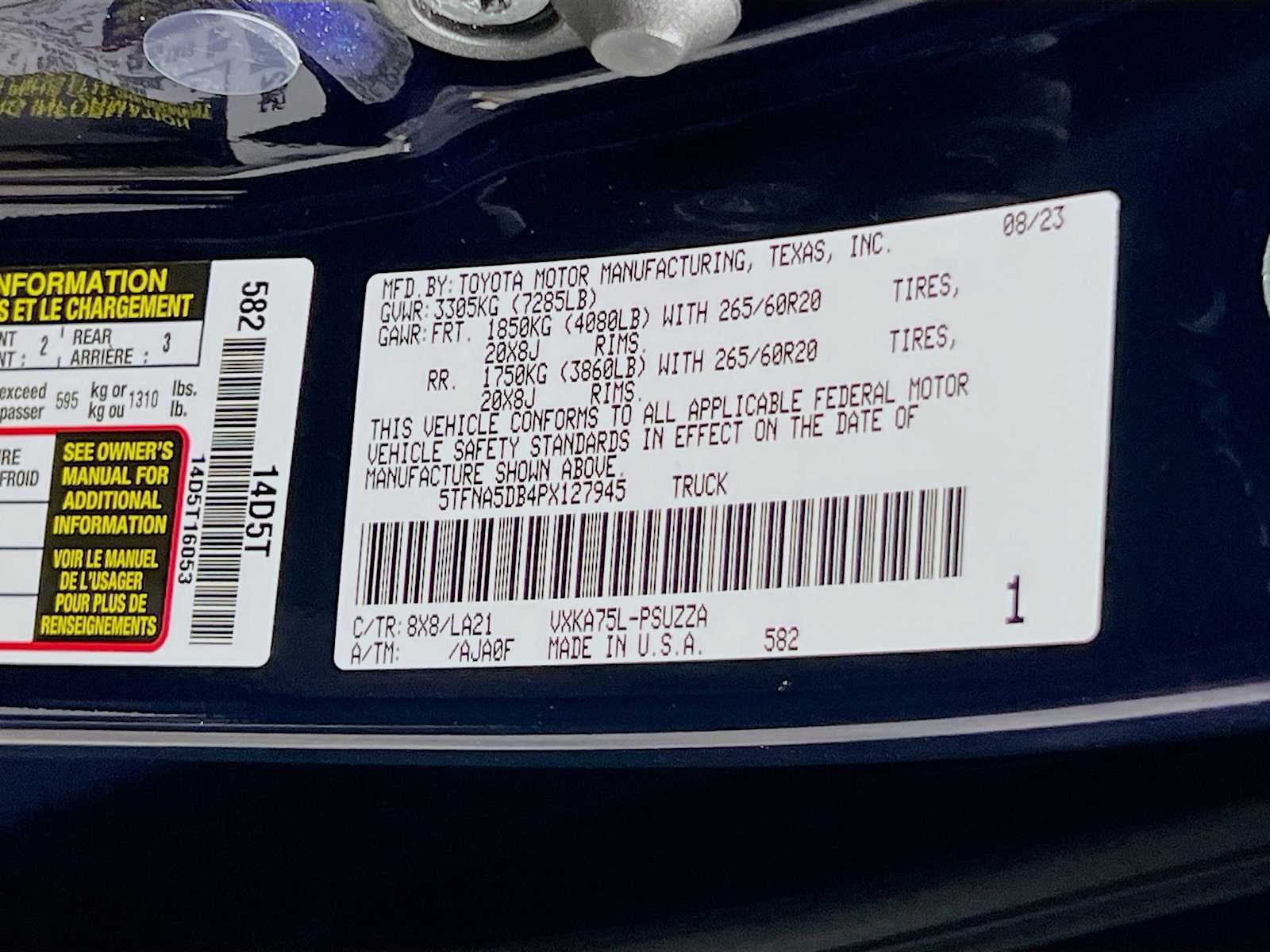Used 2023 Blueprint Toyota Platinum image 33