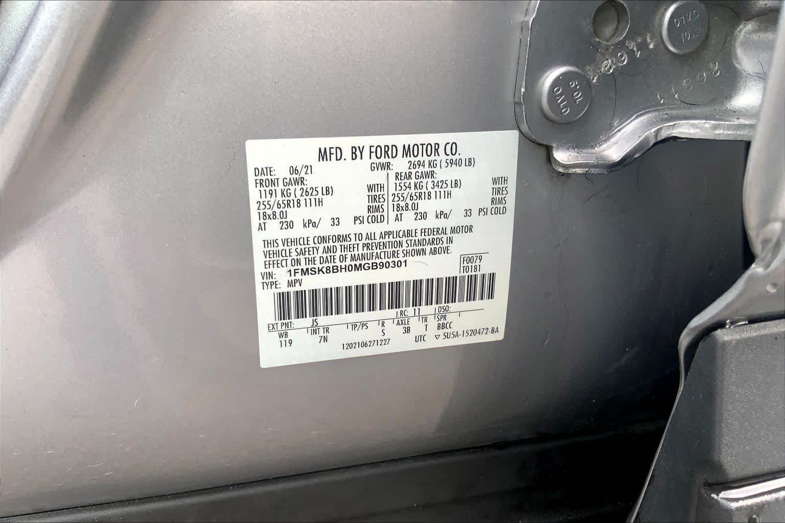 Certified Used 2021 Iconic Silver Ford Base image 34