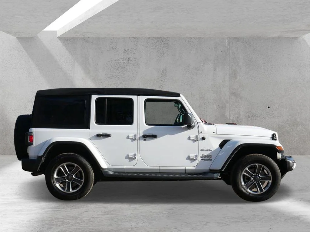 Certified 2018 Jeep All-New Wrangler Unlimited Sahara with VIN 1C4HJXEG8JW328621 for sale in White Bear Lake, Minnesota