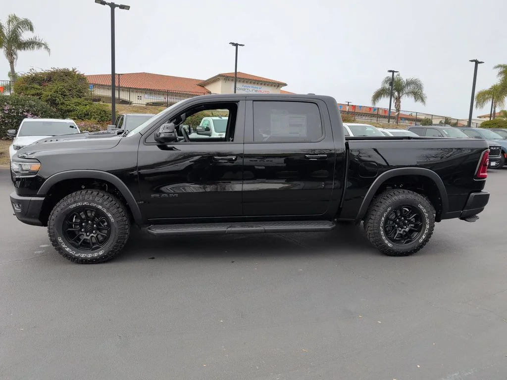 New 2026 Diamond Black Crystal Pearl-Coat Exterior Paint RAM Rebel image 8