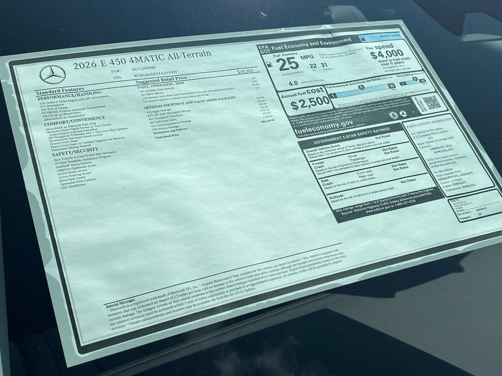 New 2026 Obsidian Black Metallic Mercedes-Benz E 450 image 74
