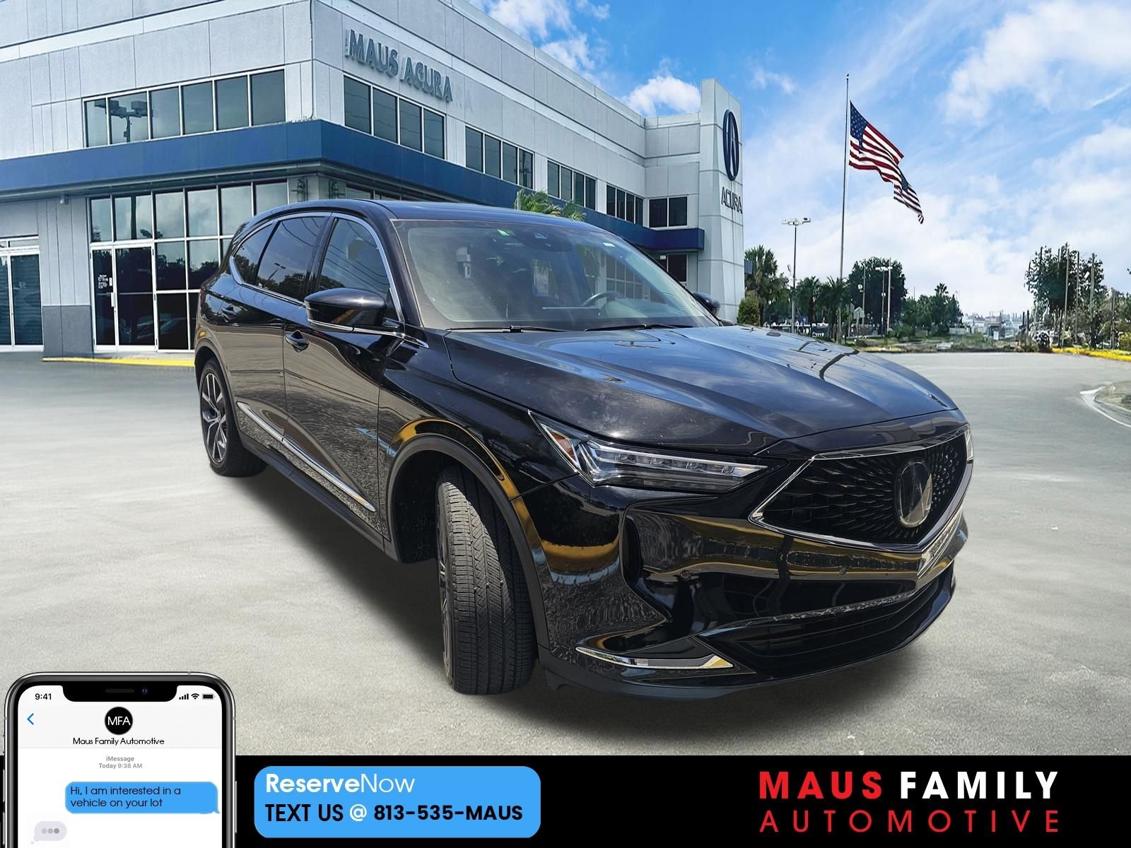 Used 2023 Majestic Black Pearl Acura Technology image 1