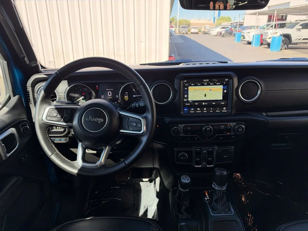 Used 2022 Blue Jeep Unlimited Sahara 4xe image 18