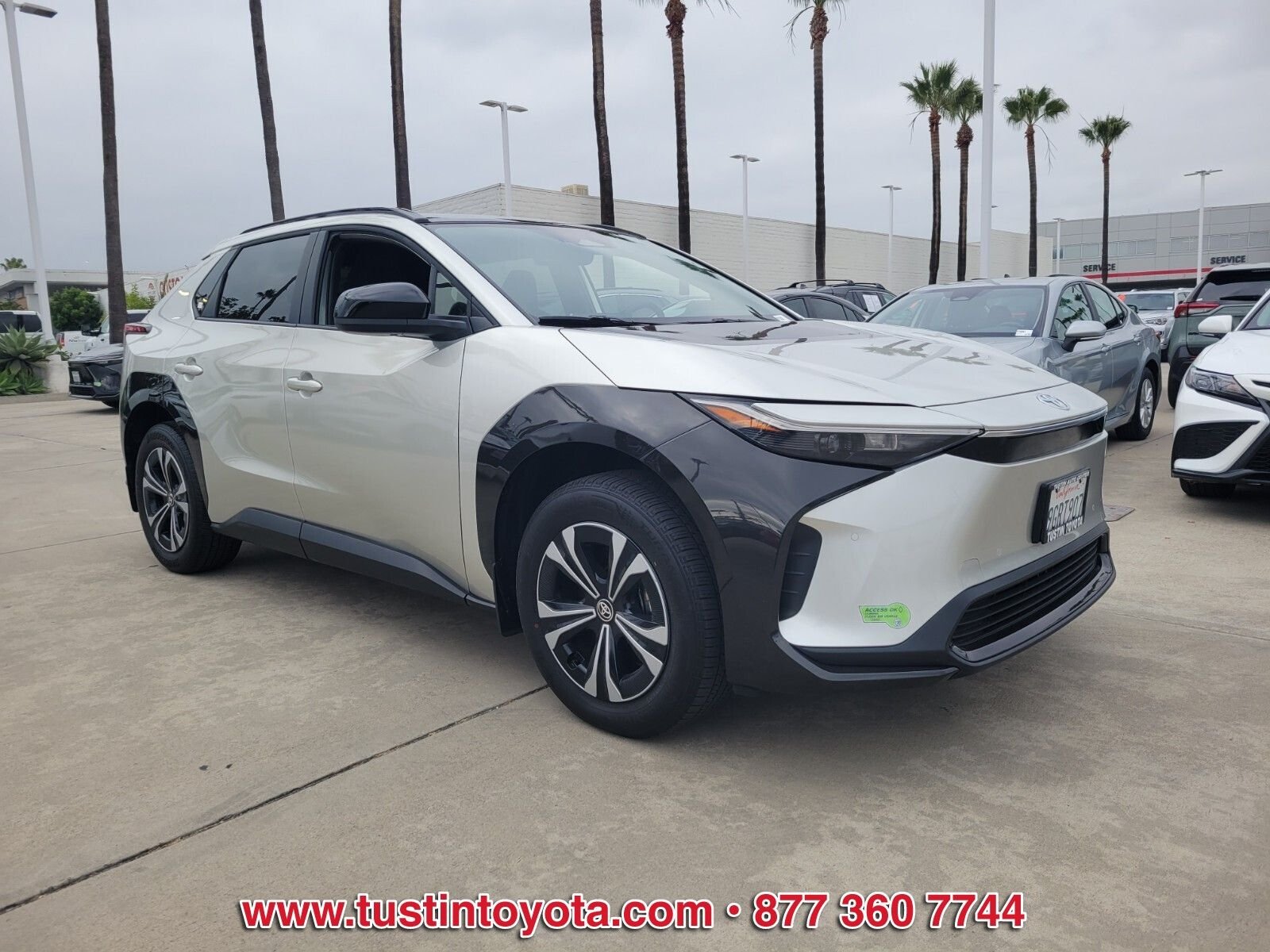 Certified 2023 Toyota bZ4X XLE with VIN JTMAAAAA7PA014089 for sale in Tustin, CA