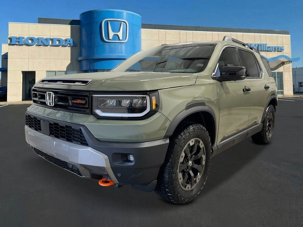 New 2026 Ash Green Metallic Honda TrailSport Elite image 1