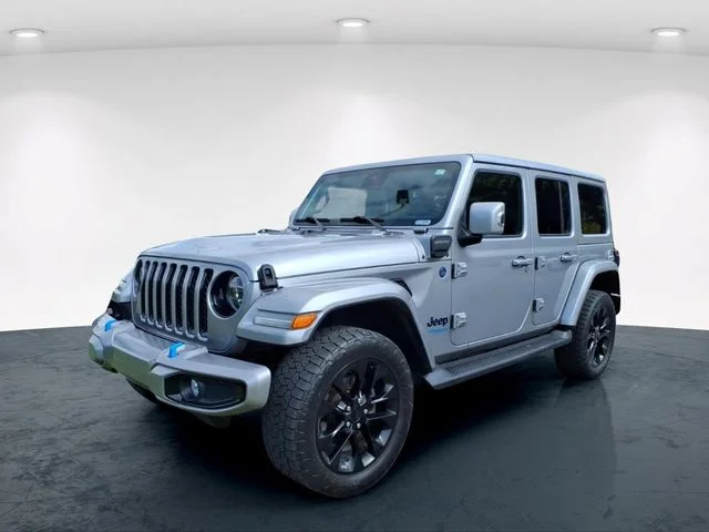Used 2021 Silver Jeep Unlimited Sahara 4xe image 2