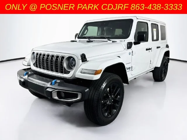 Used 2024 White Jeep Sahara 4xe image 3