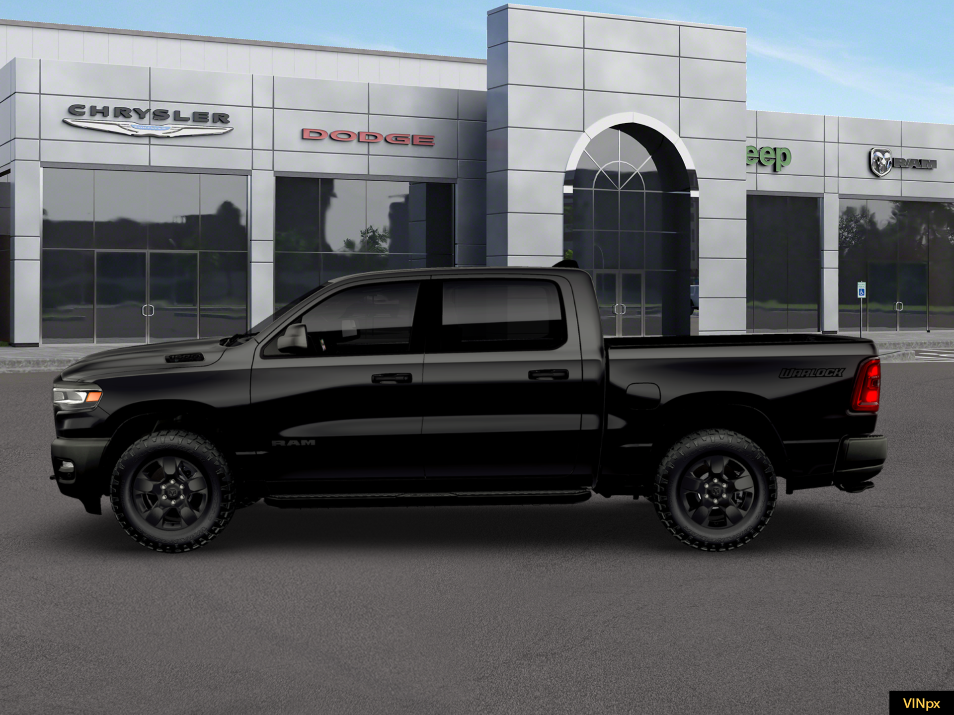 New 2026 Diamond Black Crystal Pearl-Coat Exterior Paint RAM Warlock image 3