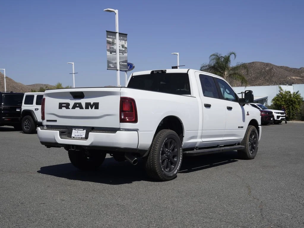 New 2026 Bright White Clear-Coat Exterior Paint RAM Big Horn image 3