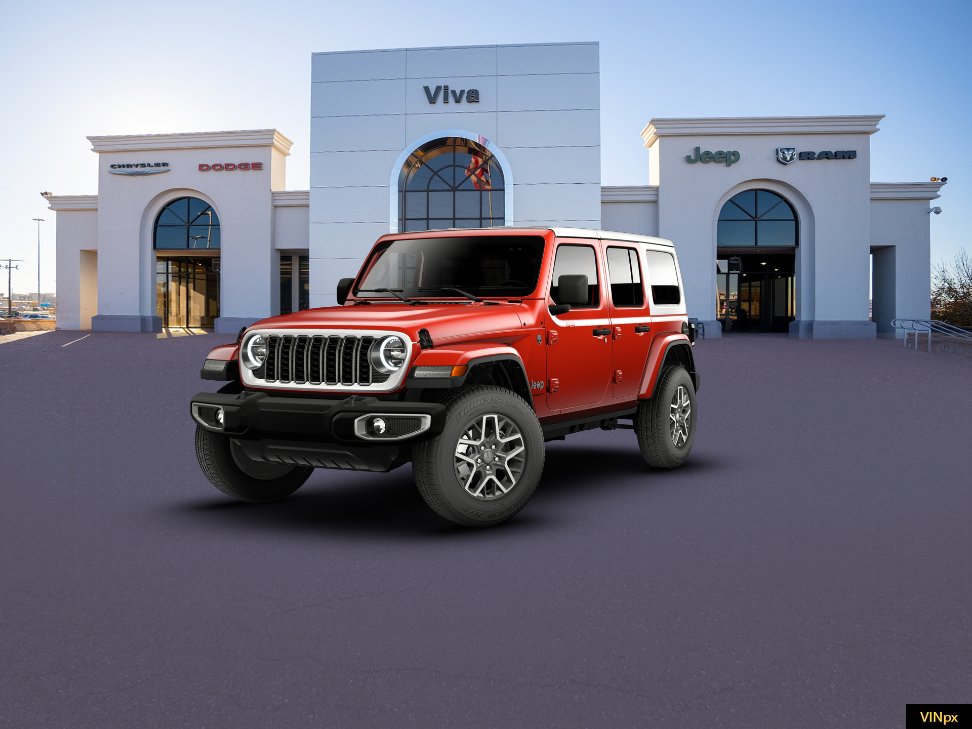 New 2026 Firecracker Red Clear-Coat Exterior Paint Jeep Sahara image 13