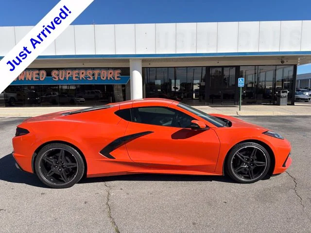 Used 2021 Orange Chevrolet Stingray image 2