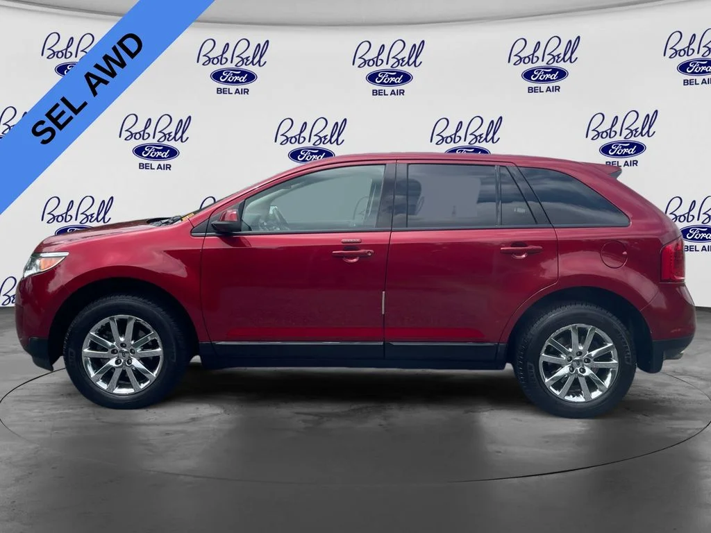 Used 2014 Ruby Red Metallic Tinted Clearcoat Ford SEL image 4