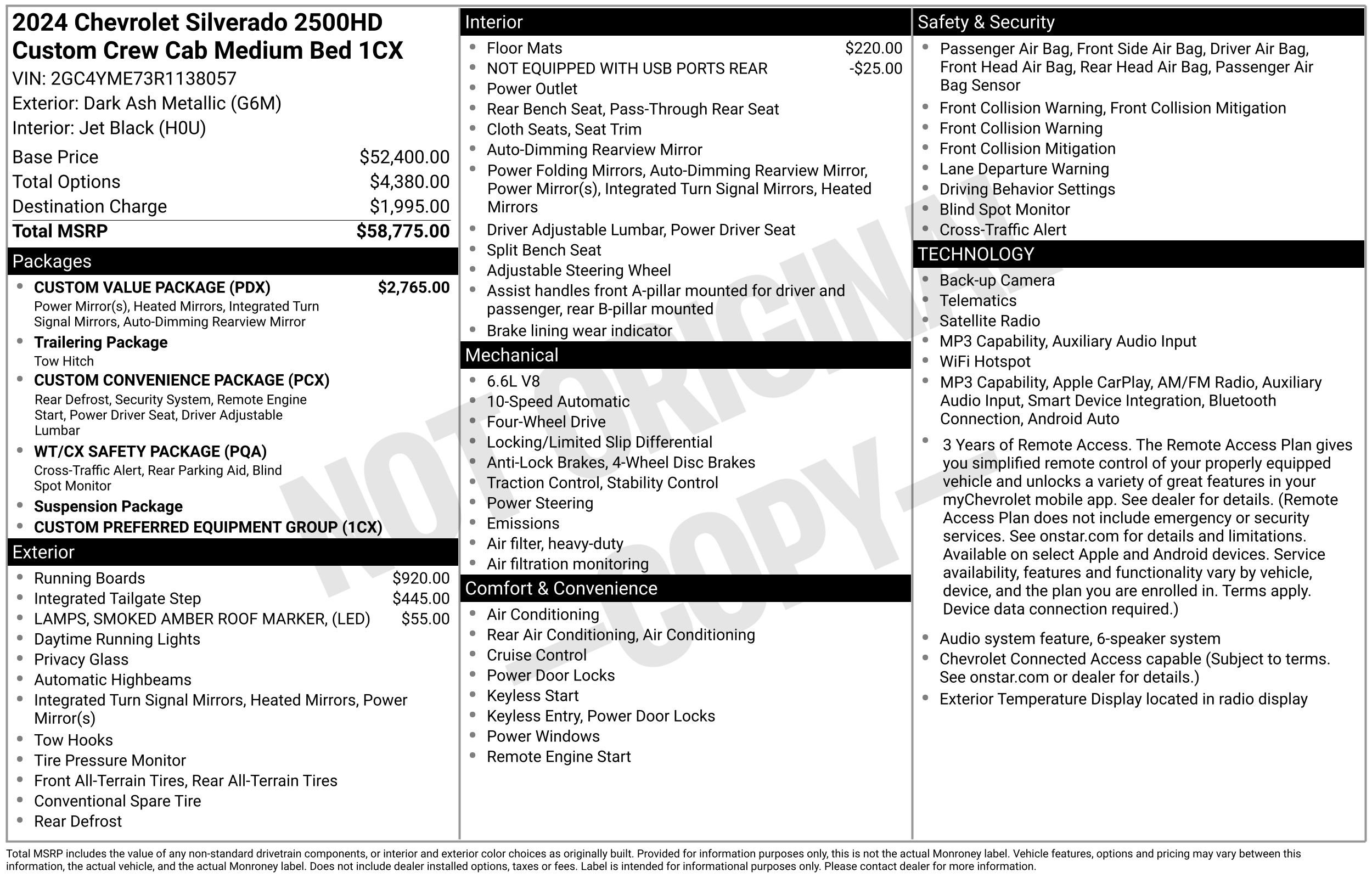 Used 2024 Dark Ash Metallic Chevrolet Custom image 16