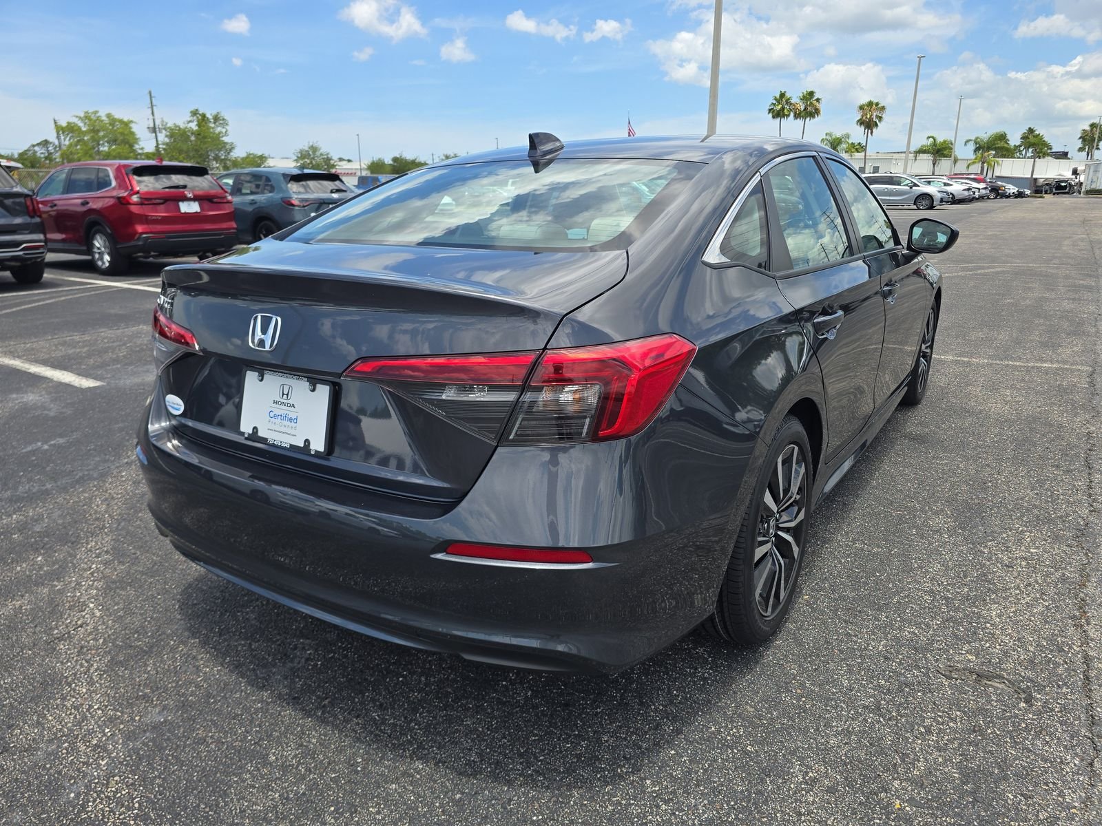 Certified Used 2024 Meteorite Gray Metallic Honda EX image 4